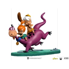 The Flintstones: Dino with Pebbles and Bamm-Bamm 1:10 Scale Statue | Iron Studios