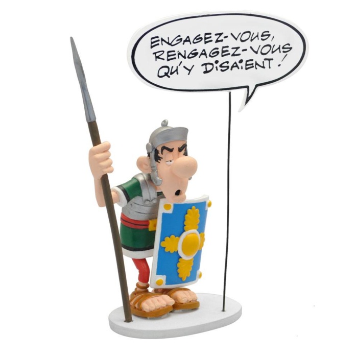 Asterix Collectoys Comics Speech Statue The Roman Legionary 18 cm *French Version* Plastoy Product