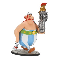Asterix Statue Obelix Stack of Helmets and Dogmatix 21 cm - Plastoy (NL)
