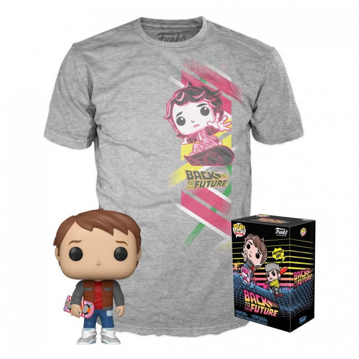 Back to the Future POP! & Tee Box Marty  Exclusive Funko Product