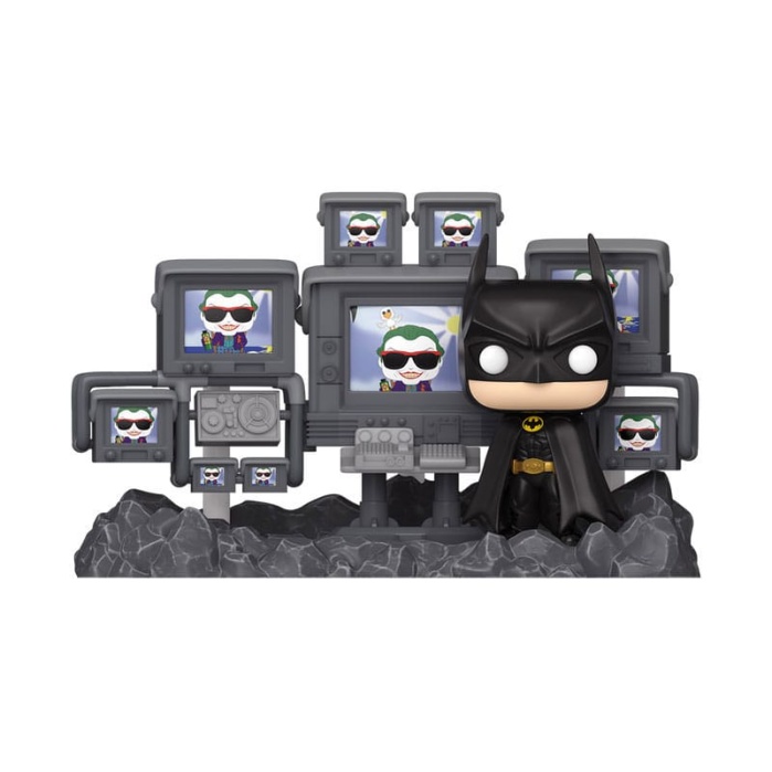 Batman 85th Anniversary POP Moments Deluxe Vinyl Figures Batman in Batcave 9 cm Funko Product