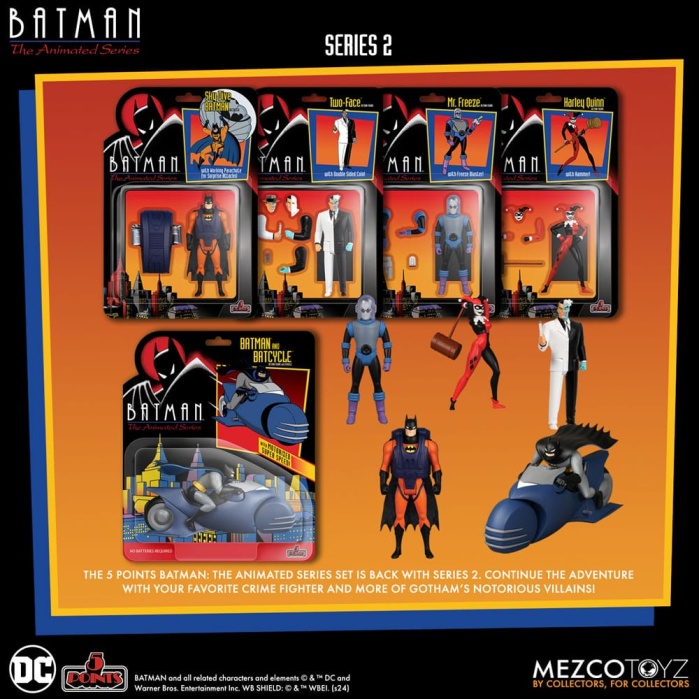 Batman: The Animated Series 2 5 Points Action Figures Deluxe Box Set 9 cm Mezco Toys Product