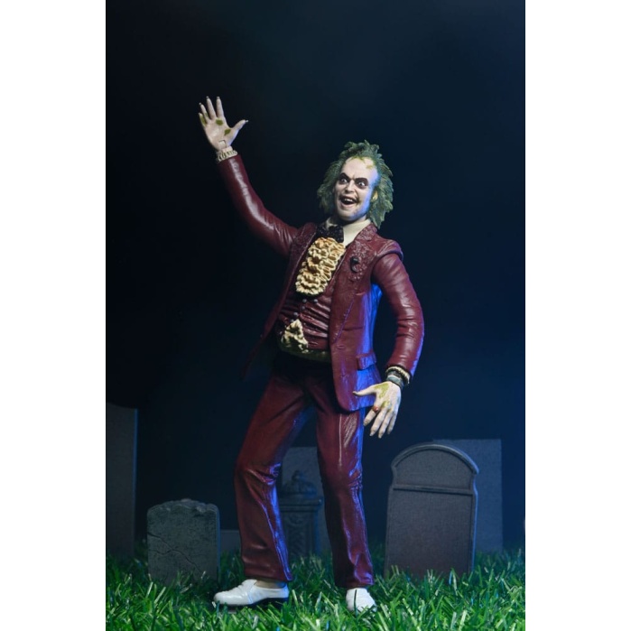 Beetlejuice 1988 Action Figure Beetlejuice Red Tuxedo 18 cm NECA Product