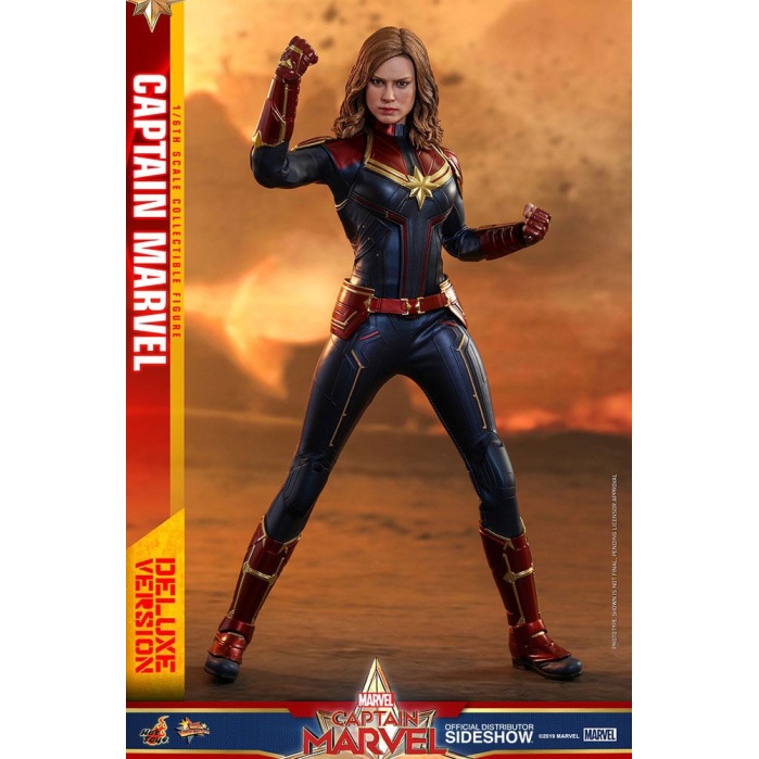 Captain Marvel Deluxe Ver. 1/6 Figure Hot Toys Product