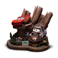 Cars Deluxe Art Scale Statue 1/10 Lightning Mcqueen & Tow Mater 31 cm Iron Studios Product