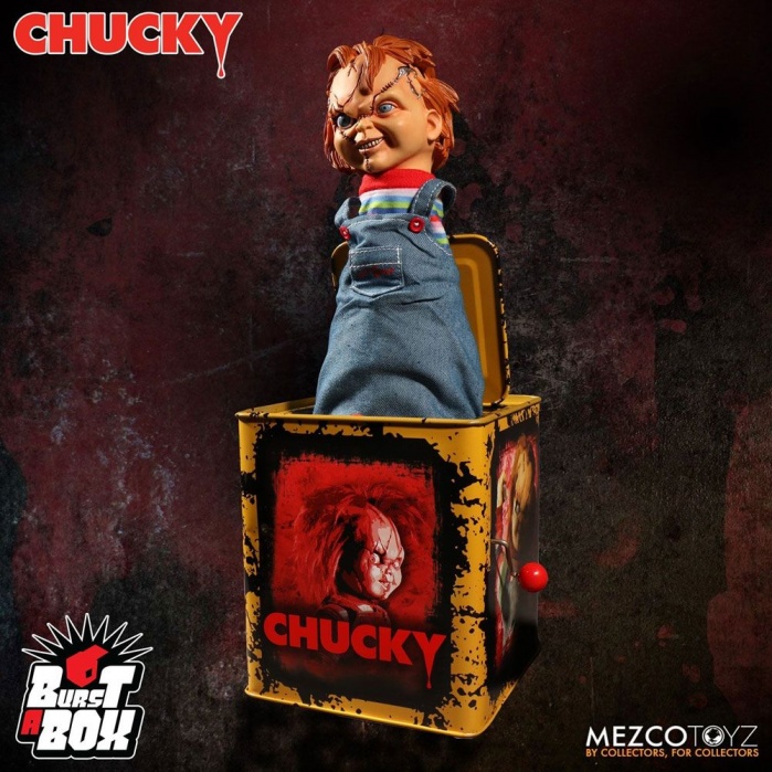 Chucky  Burst-A-Box Music Box Mezco Toyz Product