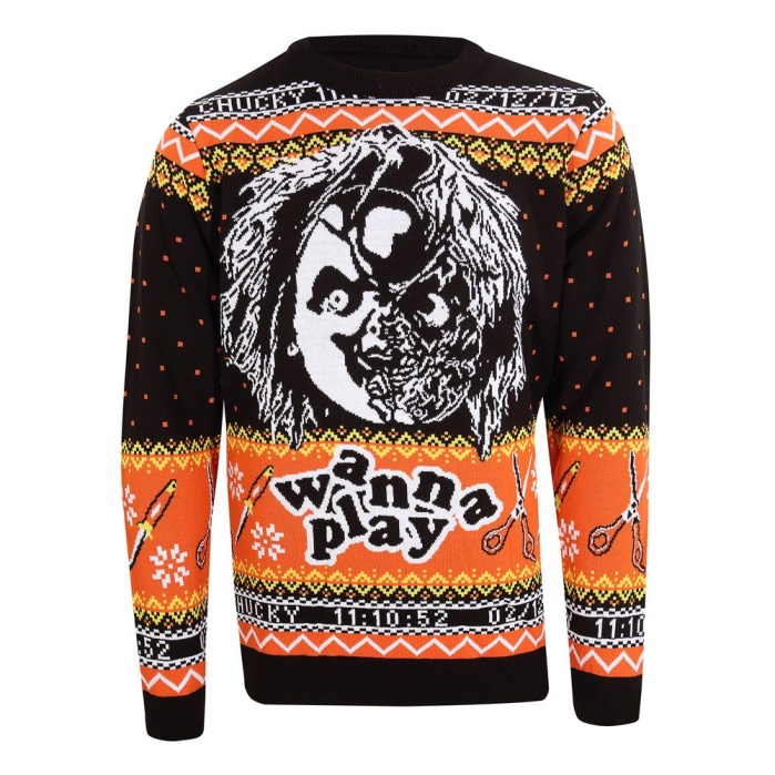 Chucky Sweatshirt Christmas Jumper Childs Play Heroes.Inc Product