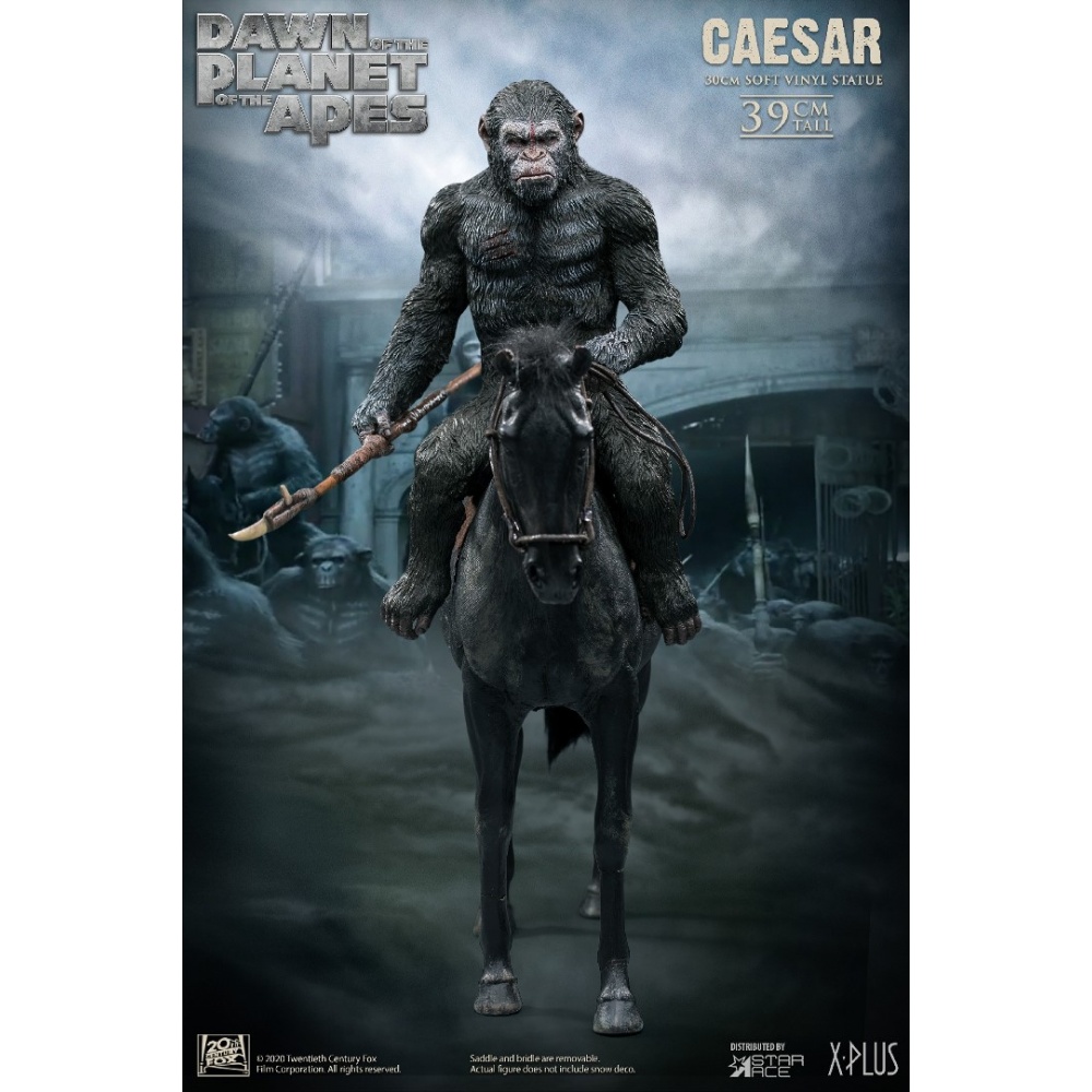 Dawn of the Planet of the Apes: Caesar with Spear on Horse PVC Statue (EU)