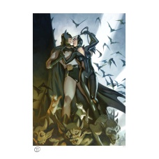 DC Comics: Batman & Catwoman Unframed Art Print | Sideshow Collectibles
