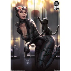 DC Comics: Catwoman - All Tied Up Unframed Art Print | Sideshow Collectibles