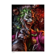 DC Comics: Eternal Enemies - The Joker vs Batman Unframed Art Print | Sideshow Collectibles