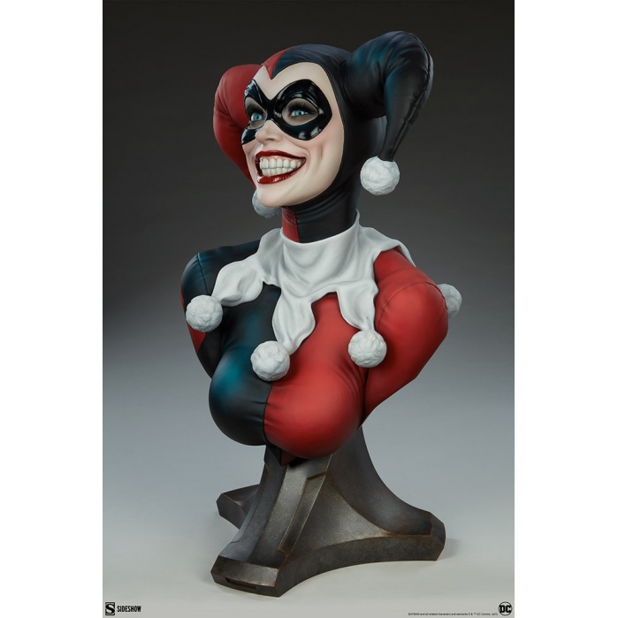 DC Comics: Harley Quinn Life Sized Bust Sideshow Collectibles Product