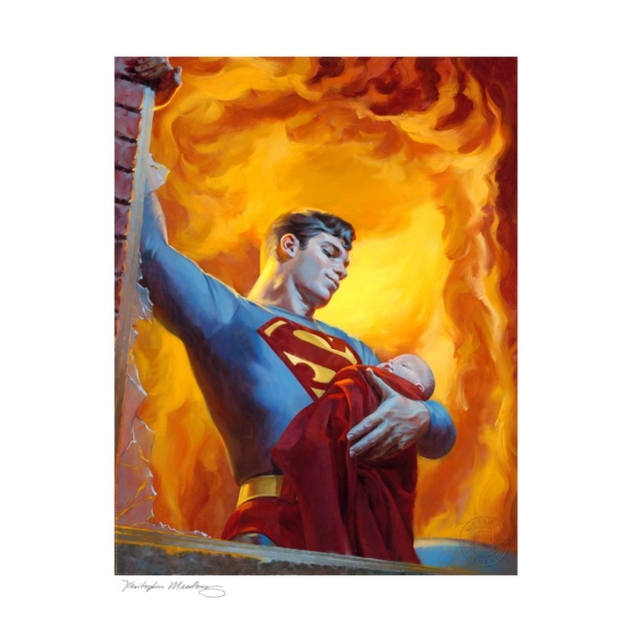 DC Comics: Saving Grace - A Hero&#039;s Rescue Unframed Art Print Sideshow Collectibles Product