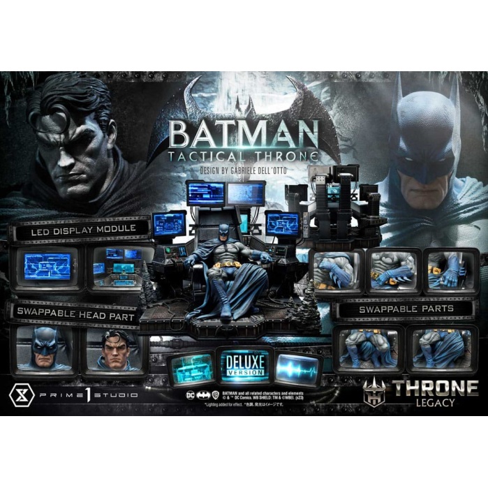 DC Comics Throne Legacy Collection Statue 1/3 Batman Tactical Throne Deluxe Bonus Version 57 cm Prime 1 Studio Product
