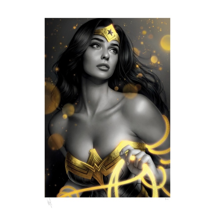 DC Comics: Wonder Woman Black and Gold Unframed Art Print Sideshow Collectibles Product