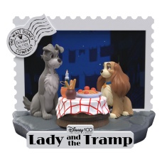 Disney 100th Anniversary D-Stage PVC Diorama Lady And The Tramp 12 cm | Beast Kingdom