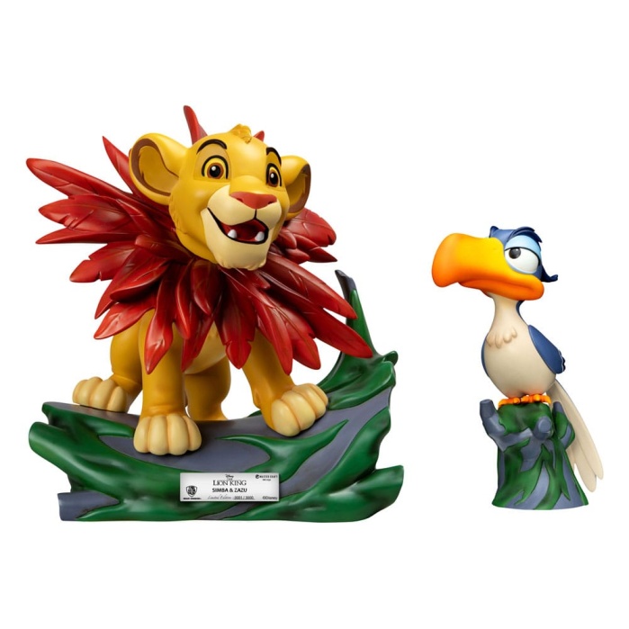 Disney Master Craft Statues 2-Pack The Lion King Little Simba & Zazu 31 cm Beast Kingdom Product