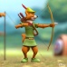Disney: Ultimates Wave 2 - Robin Hood Stork Costume 7 inch Action Figure Super7 Product