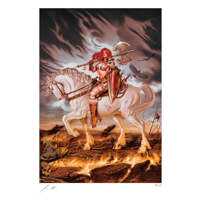 Dynamite Entertainment Art Print Red Sonja: World on Fire 46 x 61 cm - unframed Sideshow Collectibles Product