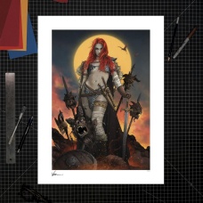 Dynamite: Red Sonja - A Savage Sword Unframed Art Print | Sideshow Collectibles