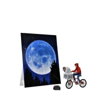 E.T. the Extra-Terrestrial: 40th Anniversary - Elliott and E.T. on Bicycle 7 inch Action Figure | NECA