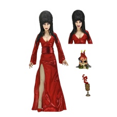Elvira: Elvira Red Dress 8 inch Clothed Action Figure | NECA