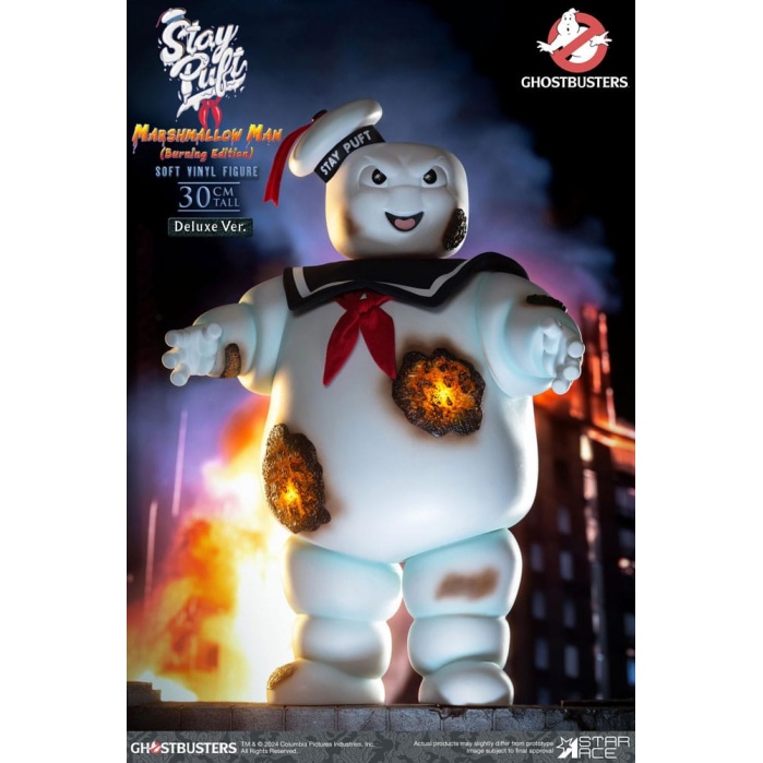 Ghostbusters Soft Vinyl Statue Stay Puft Marshmallow Man Burnign Edition Deluxe Version 30 cm Star Ace Toys Product