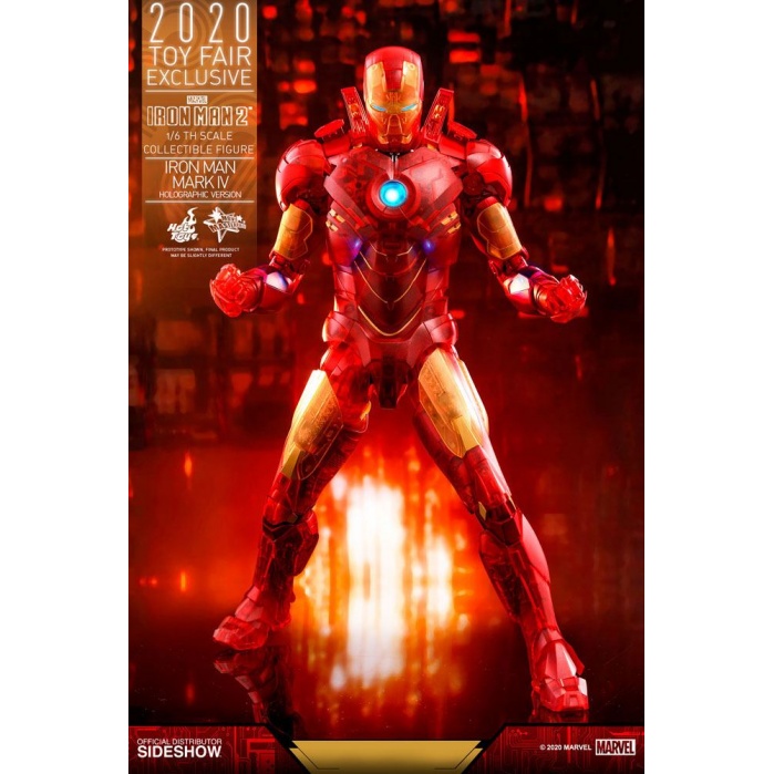 Iron Man 2 MM Action Figure 1/6 Iron Man Mark IV (Holographic Version) 2020 Toy Fair Exclusive Hot Toys Product