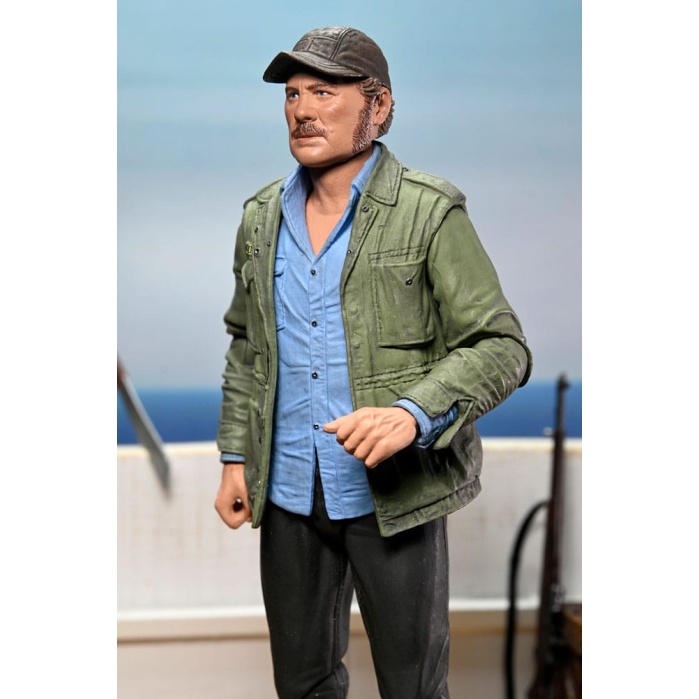 Jaws Action Figure Ultimate Sam Quint 50th Anniversary Figure 18 cm NECA Product