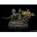 Jurassic Park: Dennis Nedry meets the Dilophosaurus 1:10 Scale Statue Iron Studios Product