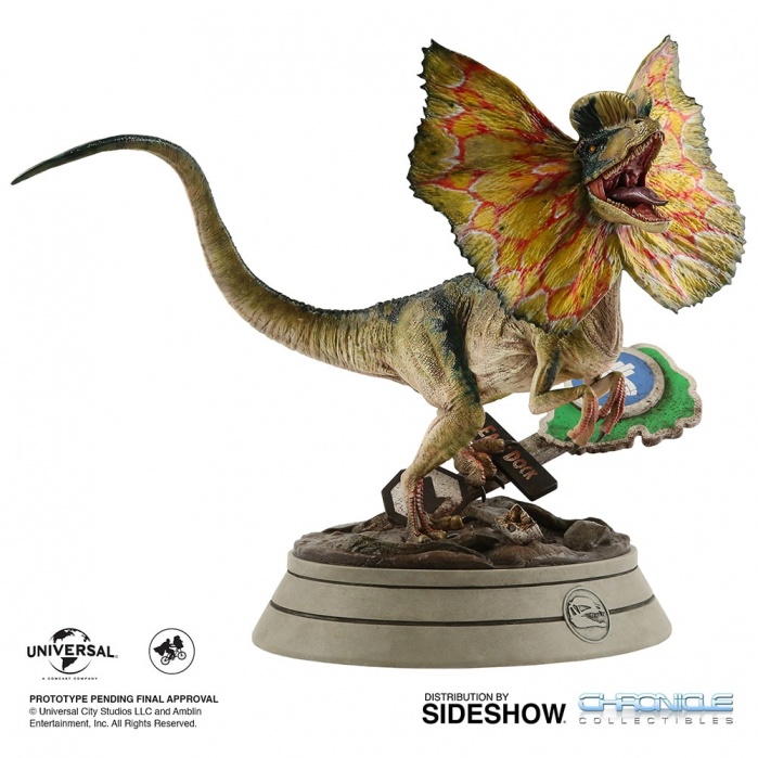 Jurassic Park: Dilophosaurus 1:4 Scale Statue Chronicle Collectibles Product