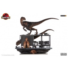 Jurassic Park  Diorama 1/10 Velociraptors in the Kitchen | Iron Studios