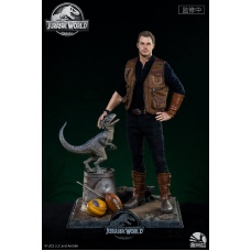 Jurassic World: Fallen Kingdom - Owen and Baby Blue 1:4 Scale Statue | Infinity Studio