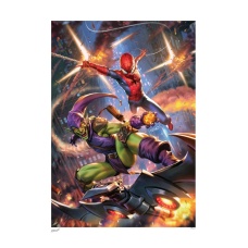 Marvel: Amazing Spider-Man vs Green Goblin Unframed Art Print | Sideshow Collectibles