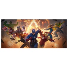 Marvel Art Print The Avengers Assemble 71 x 33 cm - unframed - Sideshow Collectibles (NL)