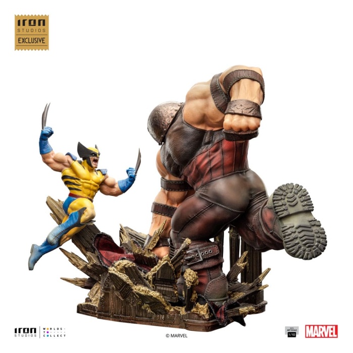 Marvel BDS Art Scale Statue 1/10 Wolverine vs Juggernaut  EU Exclusive 30 cm Iron Studios Product