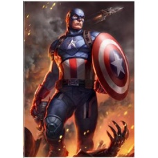 Marvel: Captain America Unframed Art Print | Sideshow Collectibles