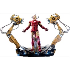 Marvel: Iron Man 2 - Iron Man Mark IV with Suit-Up Gantry 1:4 Scale Figure Set | Hot Toys