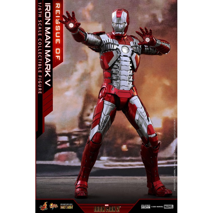 Marvel: Iron Man 2 - Iron Man Mark V 1:6 Scale Figure Hot Toys Product