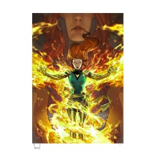 Marvel: Jean Grey Phoenix Transformation Unframed Art Print | Sideshow Collectibles