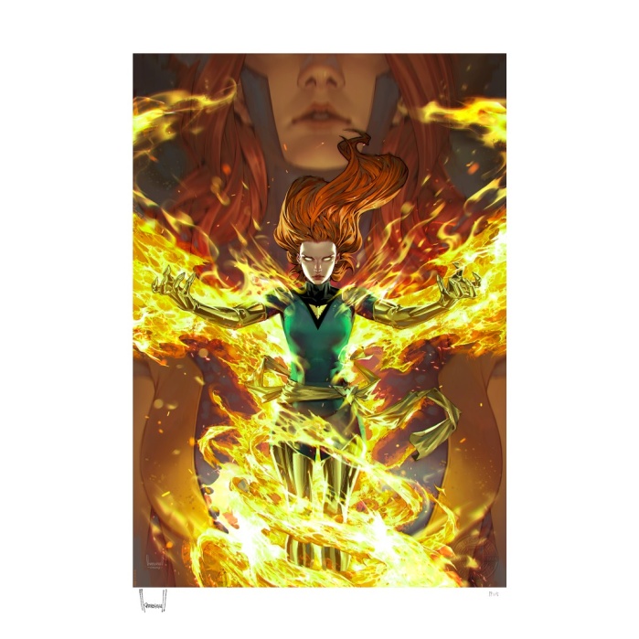 Marvel: Jean Grey Phoenix Transformation Unframed Art Print Sideshow Collectibles Product