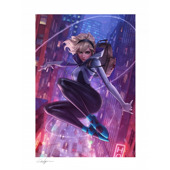 Marvel: Spider-Gwen Unmasked Variant Art Print Sideshow Collectibles Product