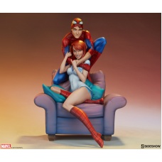 Marvel: Spider-Man and Mary Jane Maquette | Sideshow Collectibles