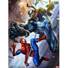 Marvel: Spider-Man vs Venom Unframed Art Print | Sideshow Collectibles