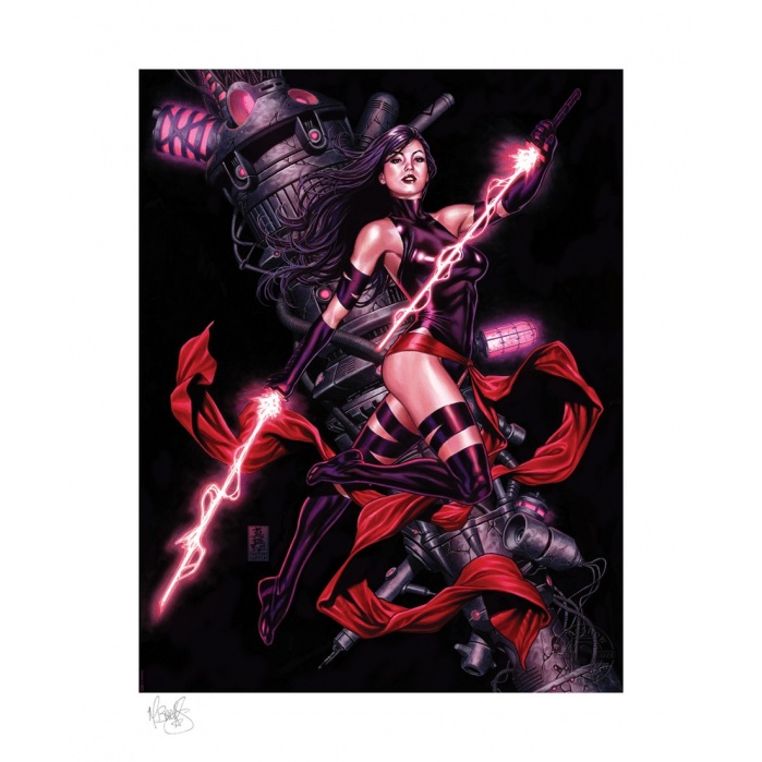 Marvel: X-Men - Psylocke Unframed Art Print by Mark Brooks Sideshow Collectibles Product