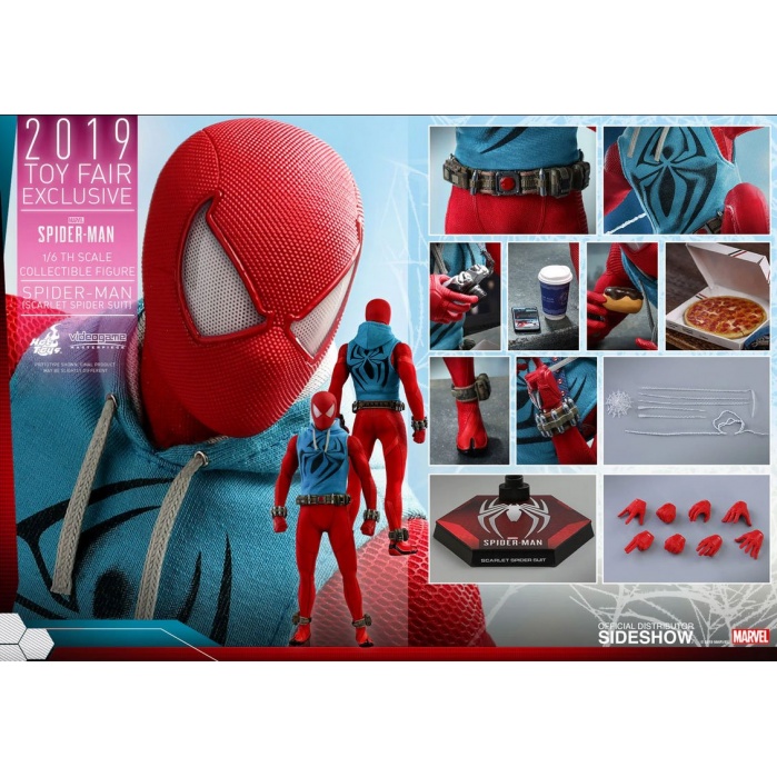 Marvel's Spider-Man VGM Action Figure 1/6 Scarlet Spider Suit 2019 Toy Fair Exclusive Hot Toys Product