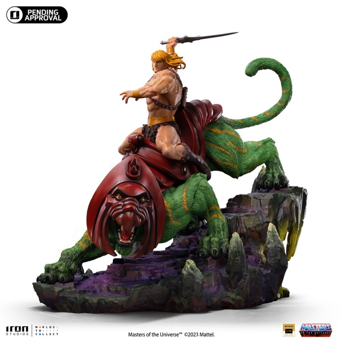 Master of the Universe: He-Man and Battle Cat 1:10 Scale Statue Iron Studios Product
