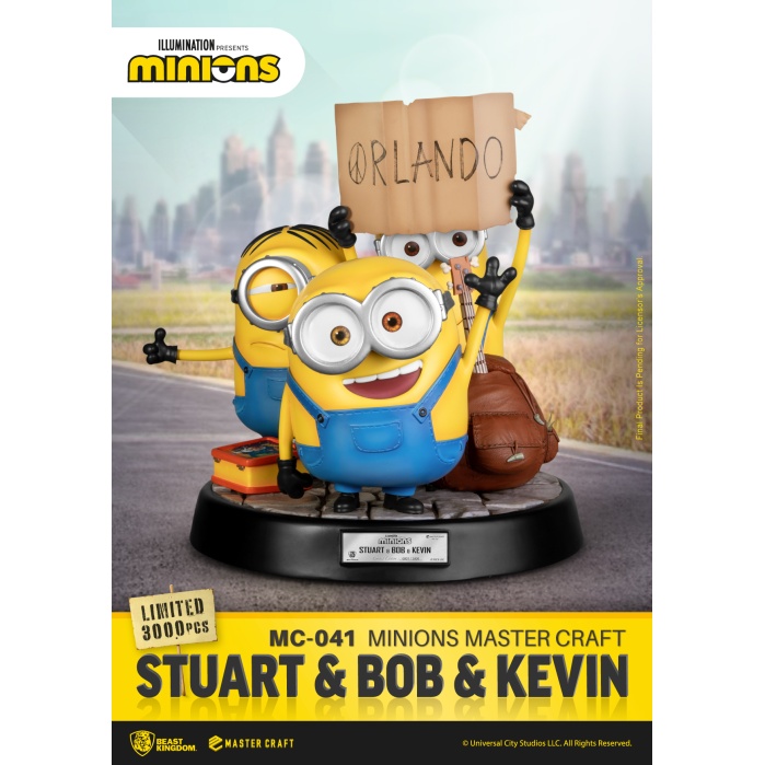 Minions: Master Craft Stuart with Bob and Kevin Statue Beast Kingdom Product