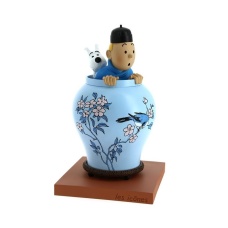 Moulinsart - Kuifje - Tintin - Beeld Kuifje in vaas | moulinsart