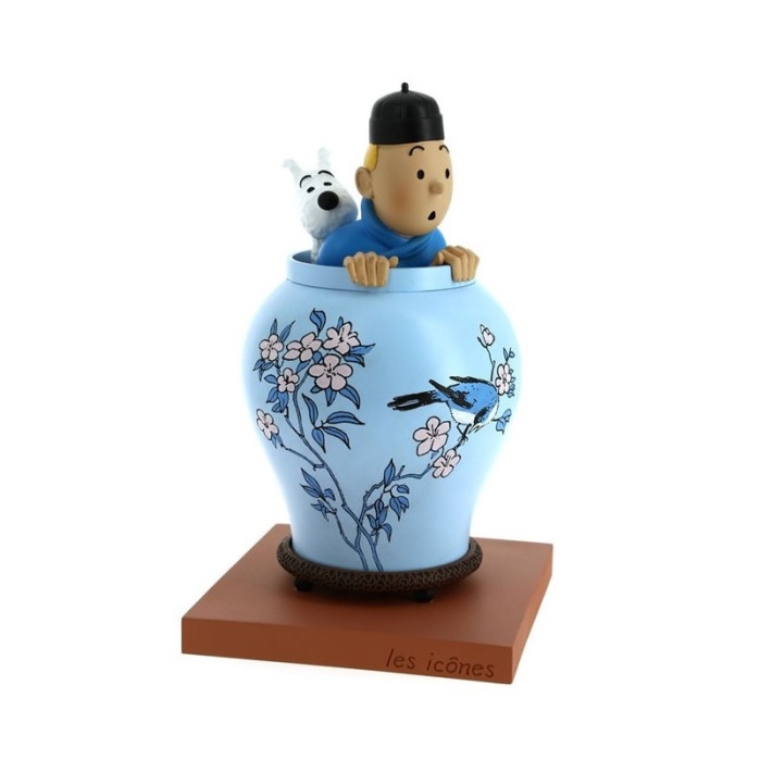 Moulinsart - Kuifje - Tintin - Beeld Kuifje in vaas moulinsart Product